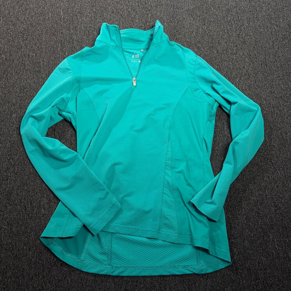 Vintage Y2k Nivo Sports Athletic Teal Golf Tennis Longsleeve 1/4 Zip Women's M